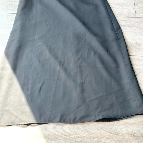 Vintage Algo Velvet Chiffon Mixed Media Sleeveless Midi Dress Made in Canada - Picture 7 of 15